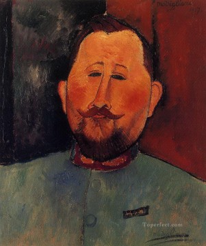  1917 Oil Painting - portrait of doctor devaraigne 1917 Amedeo Modigliani